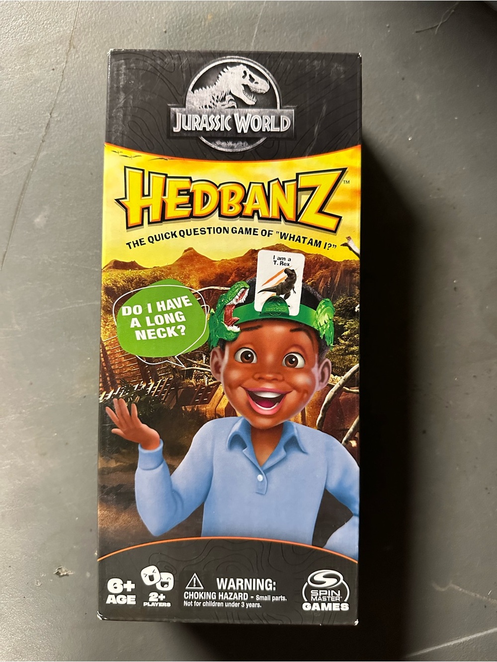 Jurassic World Hedbanz Kids Card Game - Yellow & Green